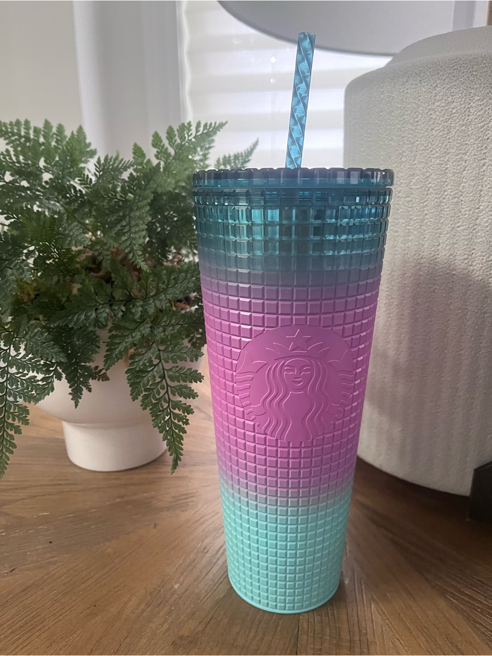 Starbucks Purple and Teal Tumbler